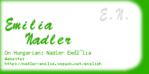 emilia nadler business card